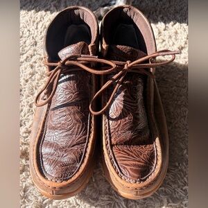 Twisted X Tooled Leather Moccasin Boots Women’s